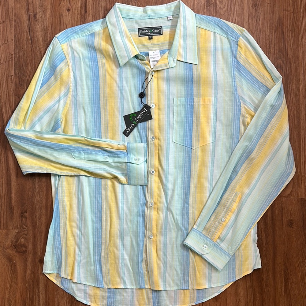 NWT Paisley & Gray Men’s Dress Shirt - XXL